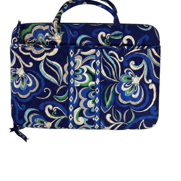 VERA BRADLEY blue paisley hard shell computer case - Picture 5 of 5